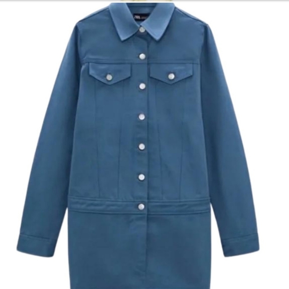 ZARA Denim Dress ~ NWOT - Picture 2 of 4